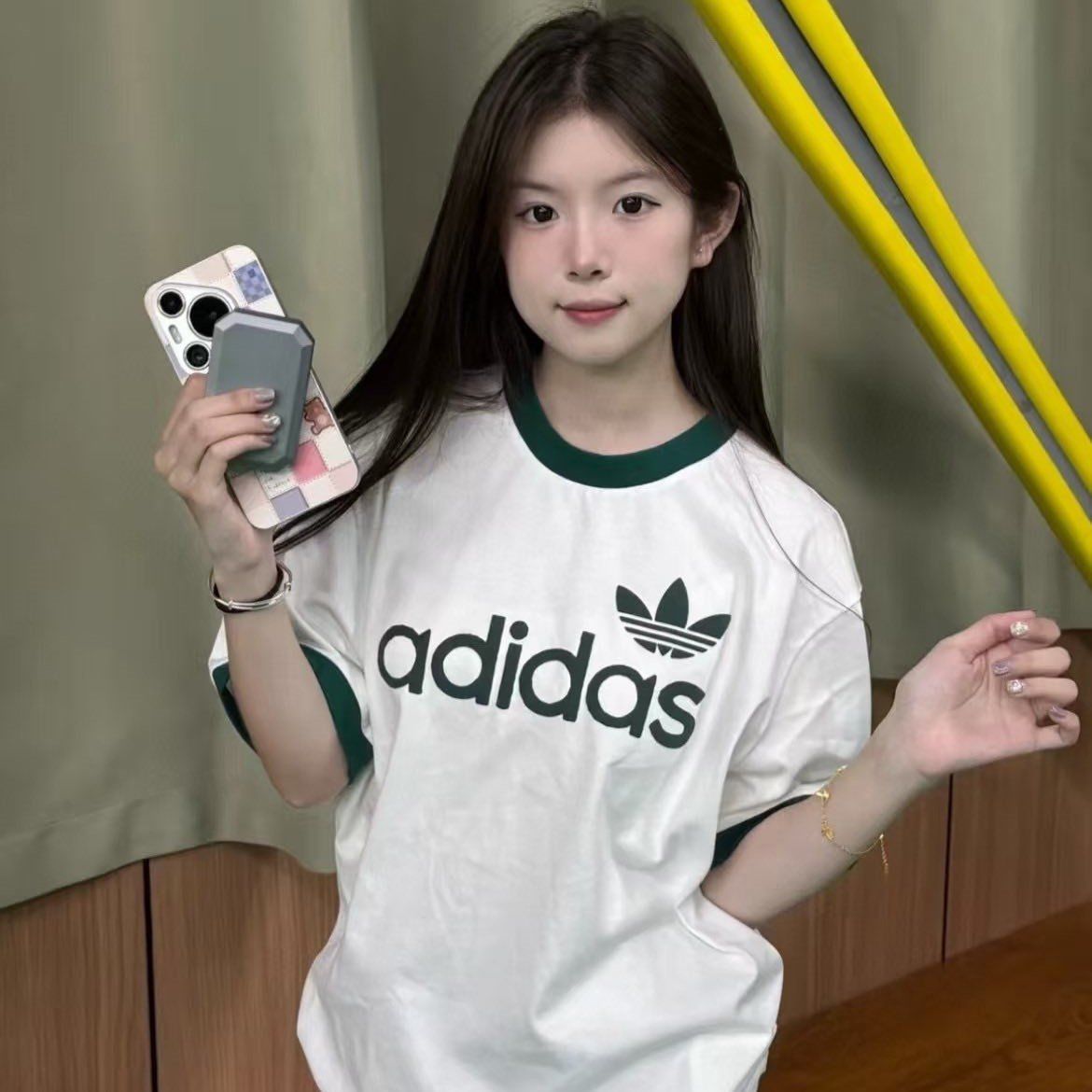  Áo Thun ADIDAS [Unisex] - Simple Tee - White 