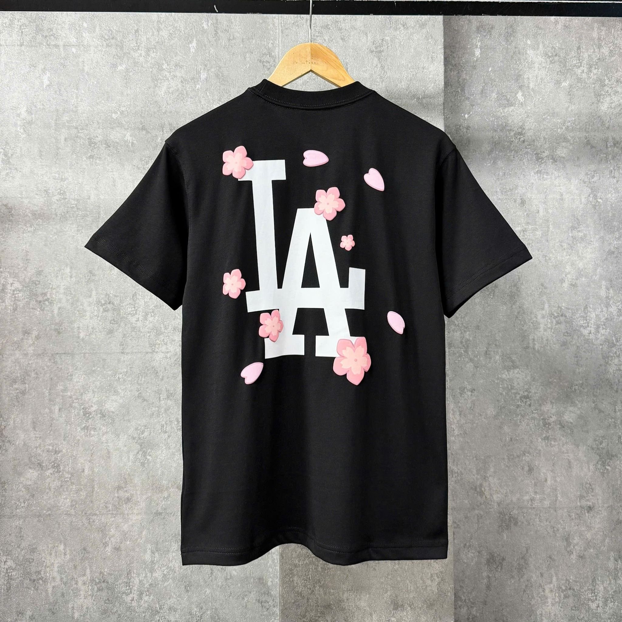  Áo Thun New Era - [Unisex] LA Dodgers Mini Peach Blossom White T-Shirt - 15565227 