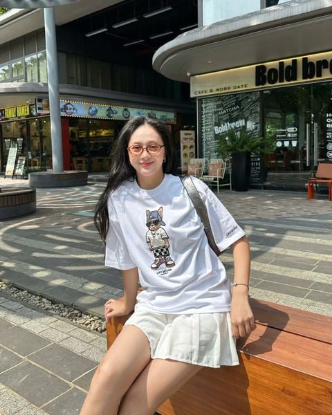 Áo Thun LifeWork - [Unisex] Snap Hipdog Short Sleeve T-Shirt White - LW252TS106
