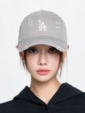  Nón MLB Korea - [Unisex] Damage Washed Unstructured Ball Cap NY Yankees - 3ACPVV34N-07GRS 