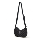 Túi Xách MLB Diamond Monogram Denim JQD Hobo Bag NY Yankees - 3ABQMV45N-50BKS 