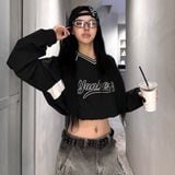  Áo Sweater MLB Korea - Varsity Sportive Curlsive Woven Yankees - 3AMTV1254-50BKS 