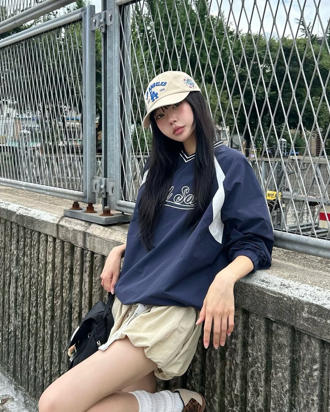  Nón MLB Korea - [Unisex] Vintage Cooperstown Patch Unstructured Ball Cap LA Dodgers - 3ACPB105N-07BGS 