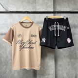  Áo Thun New Era - [Unisex] NY Yankees Circle Brown 