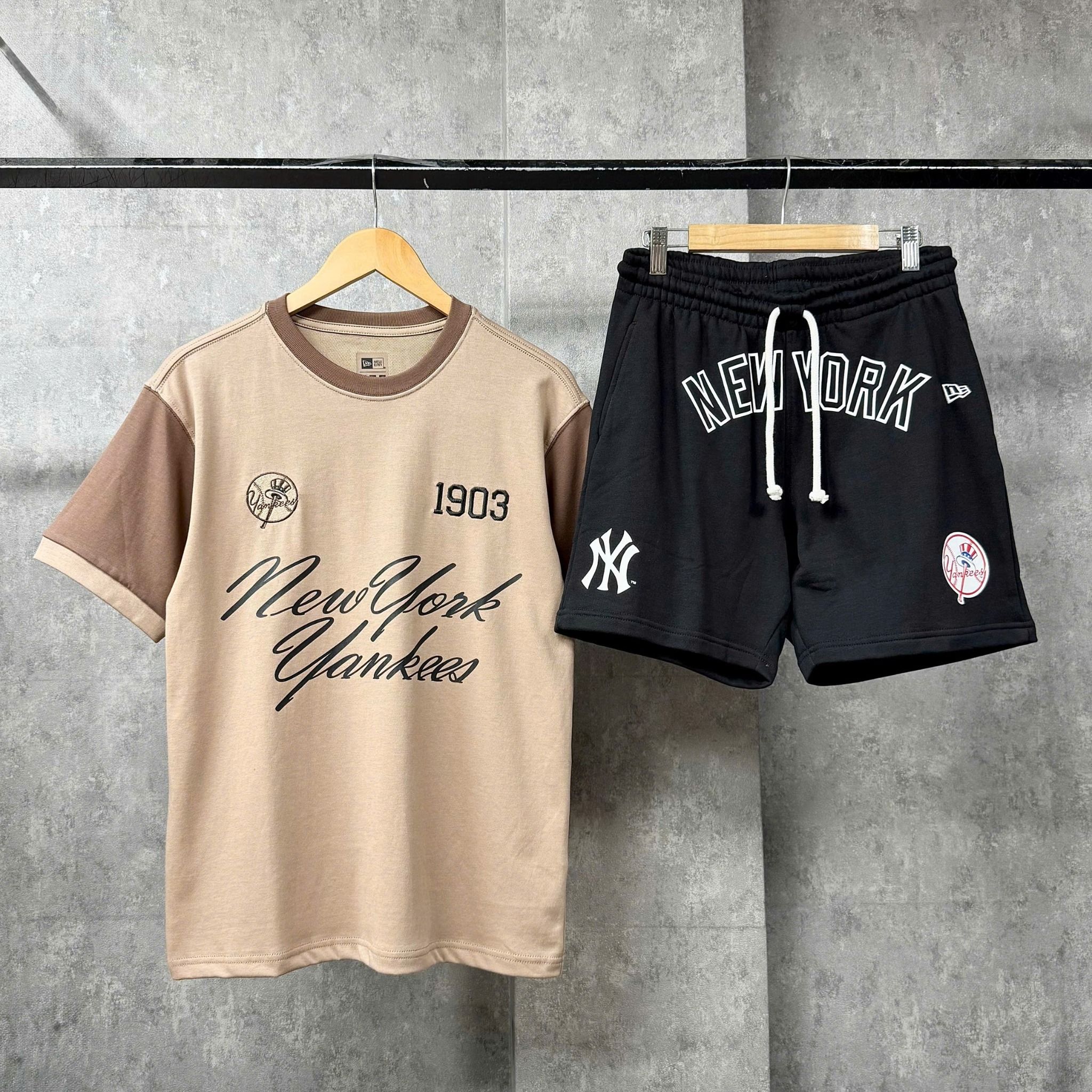  Áo Thun New Era - [Unisex] NY Yankees Circle Brown 