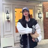  Áo Bomber MLB [Unisex] Wool Basic Varsity Jacket NY - 3AJPV0141-50BKS 