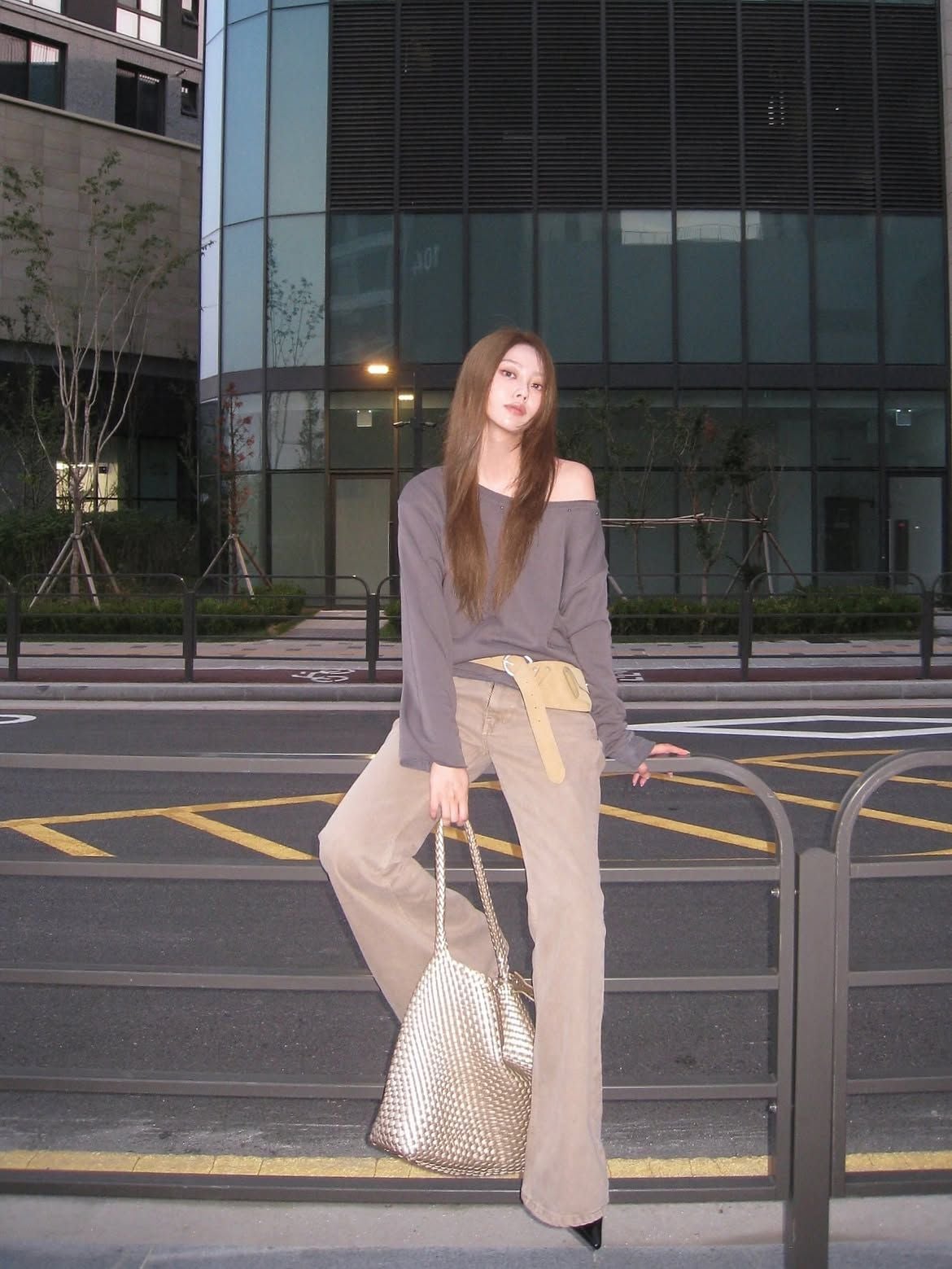 [Pre-order] Túi EcoDay - Large Woven Bag Champagne 