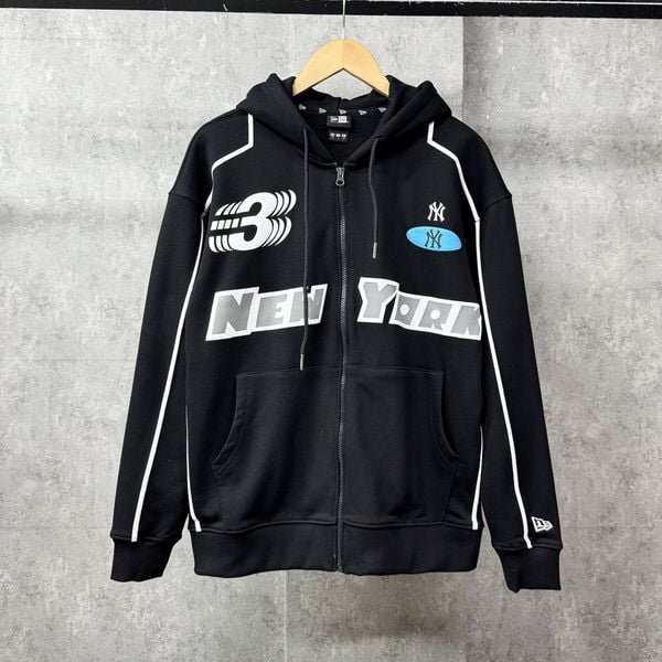  Áo Khoác New Era - [Unisex] NY Yankees Zip Hoodie Black - 17438299 