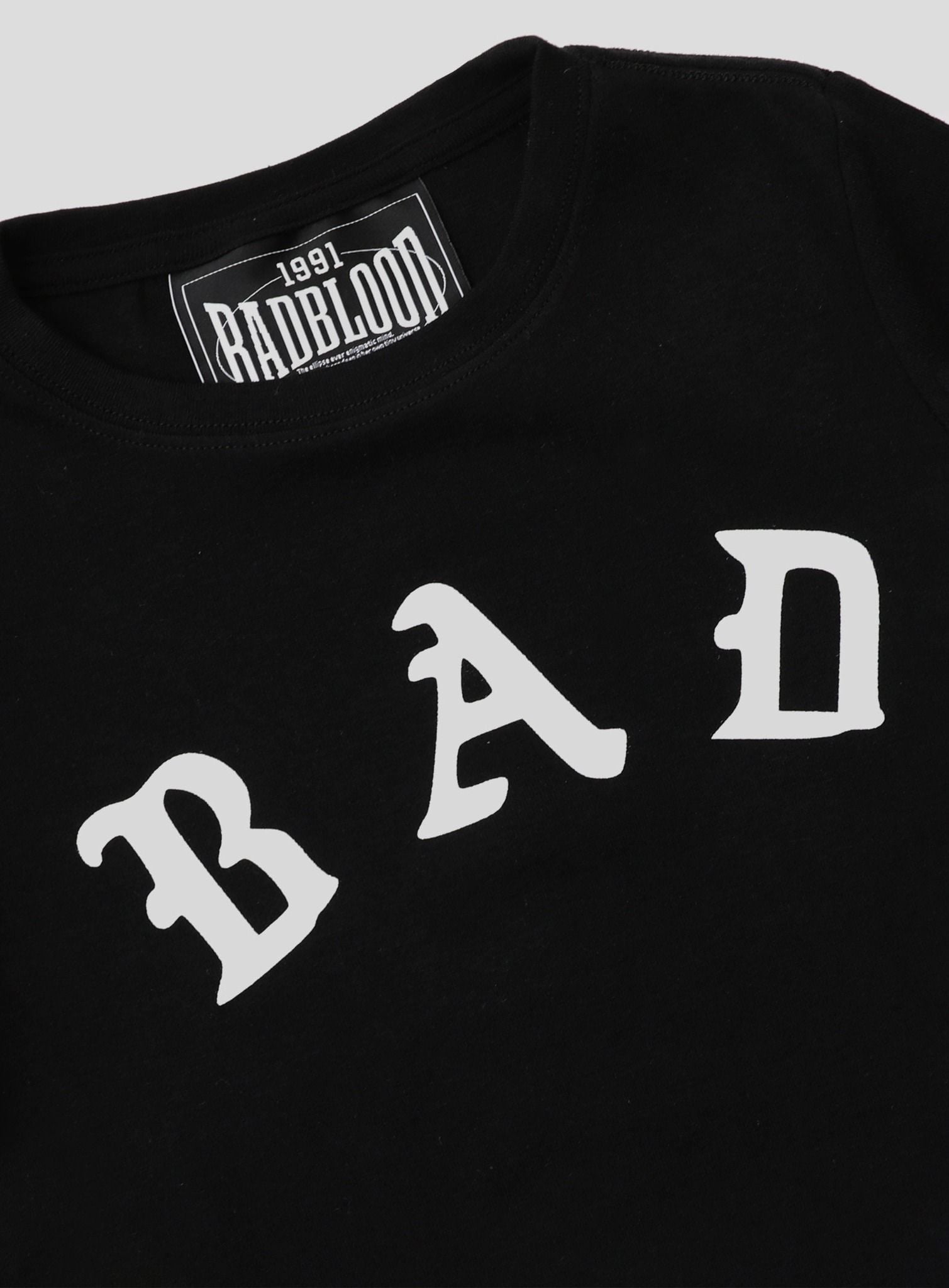  Áo Thun [Unisex] Badblood - [w-tee25-040] Mystic Logo Jersey Short Sleeve Slim Fit Black 