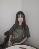  Áo thun [Unisex] ADLV - Acmédelavie Pigment Shooting Alien Charcoal 