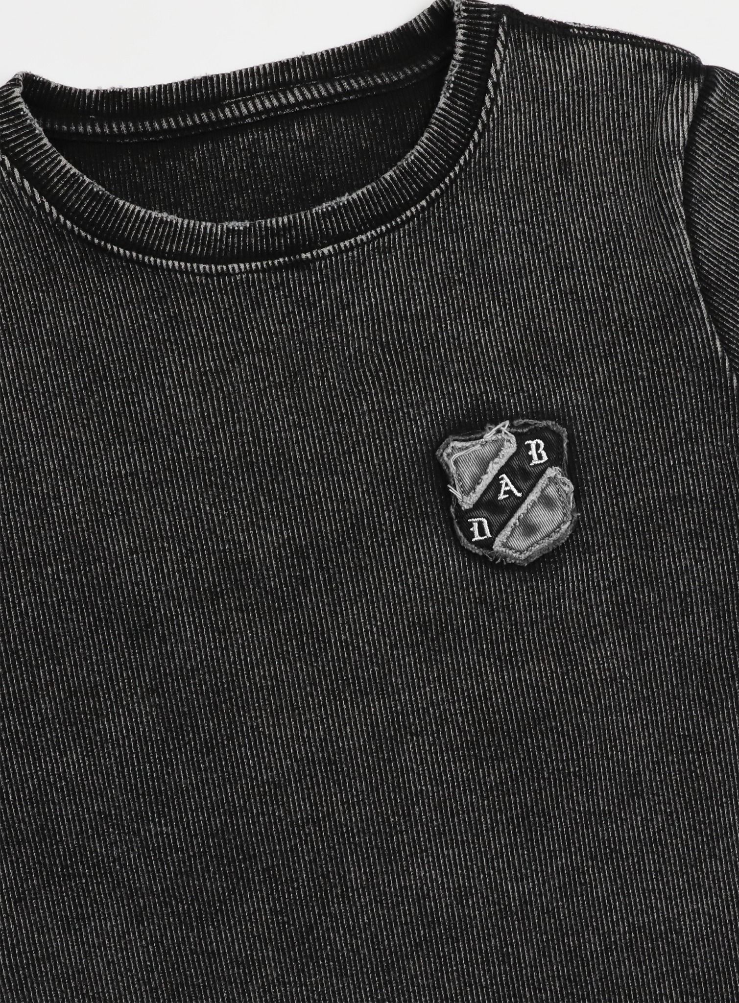  Áo Thun [Unisex] Badblood - [w-tee25-013] Rusty Denim Muscle Tee Black 