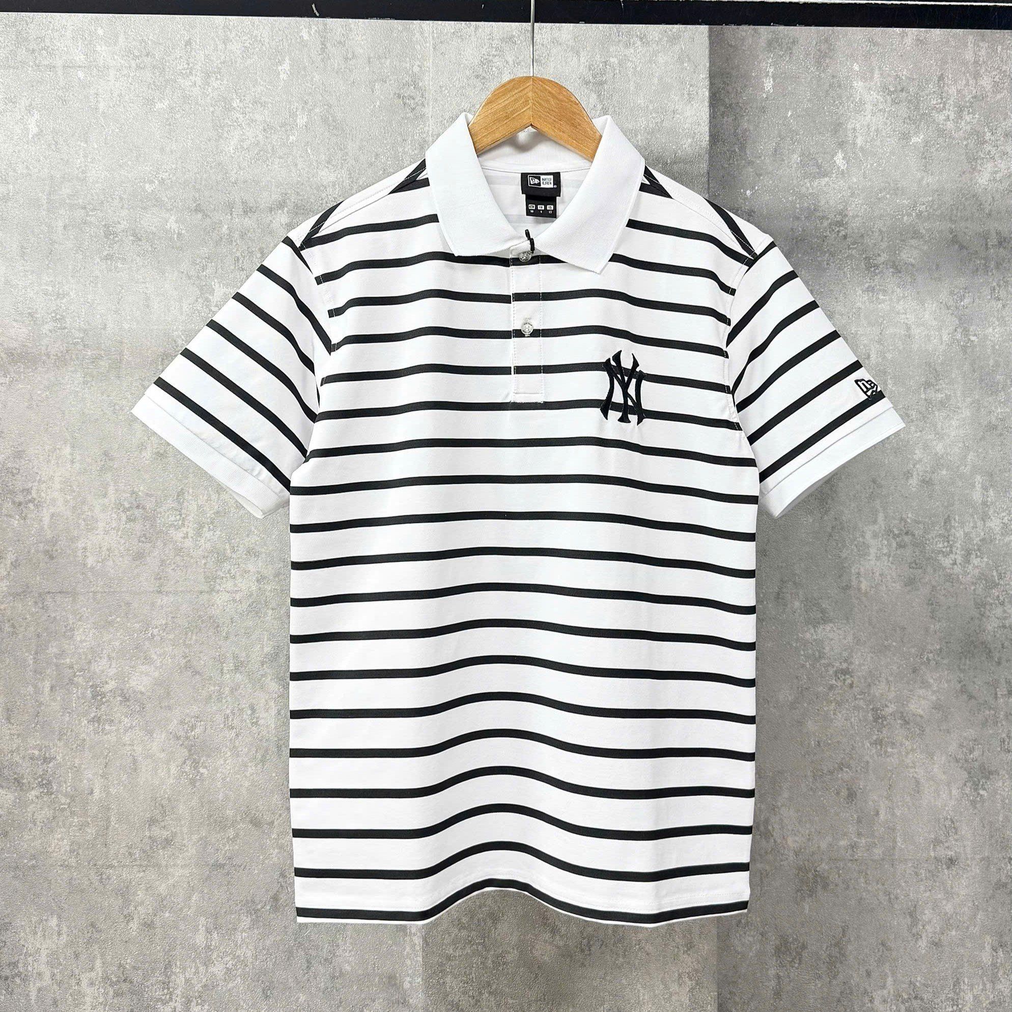  Áo Thun Polo New Era - [Unisex] NY Yankees Stripe White - 14849258 