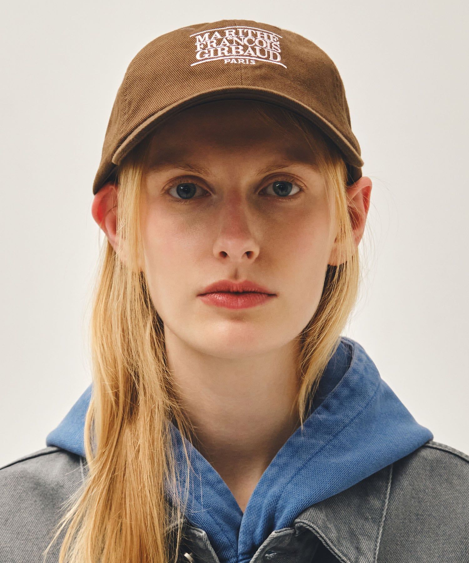  Nón Marithe & Francois Girbaud - Small Classic Logo Cap Brown 