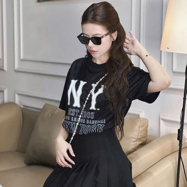 Áo Thun New Era - [Unisex] NY Yankees Jersey Black - 15488914