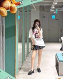  Áo thun [Unisex] ADLV - Acmédelavie Baby Face Scream Boy Halloween White 