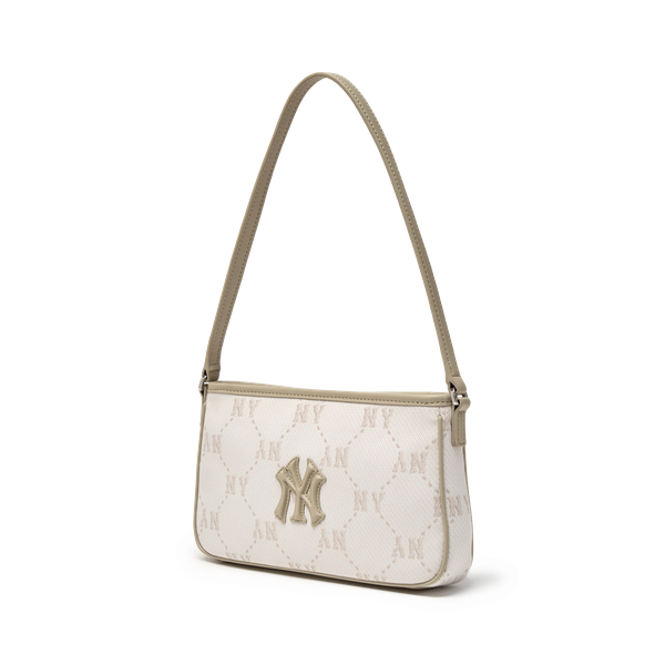 Túi Xách MLB Korea - Diamond Monogram Jacquard Mini Hobo Bag NY - 3ABQMJ16N-50CRD