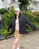  Áo Khoác Phao WHOAU [Nữ] - Steve Quilting Jacket Black - WHJJF4911F 