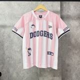  Áo Thun New Era - [Unisex] Kitty Dodgers Stripe Pink - 16668811 