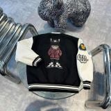  Áo Khoác Bomber LifeWork Hipdog Applique Varsity Jacket Black - LW234JP120 