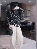  Áo Khoác Len MLB - Monogram Full Pattern Zip Up - 3AKCM0441 