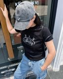  Áo Thun [Unisex] Badblood - [w-tee25-043] Crack Print T-shirt White 