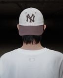  Nón MLB Korea - [Unisex] Signature Stripe Unstructured Ball Cap NY - 3ACPB255N-50BRD 