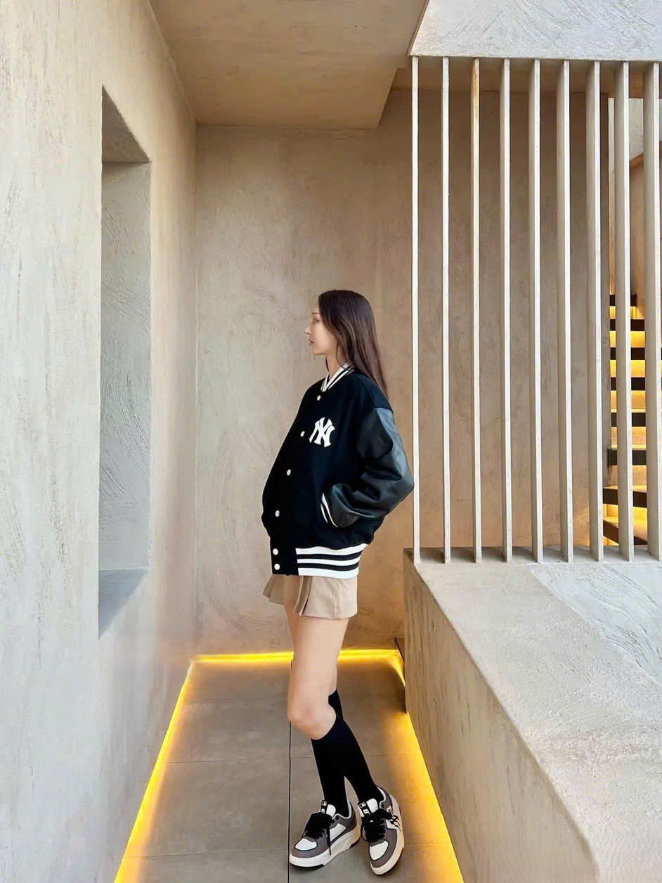  Áo Bomber MLB [Unisex] Wool Basic Varsity Jacket New York Yankees - 3AJPV0634-50BKL 