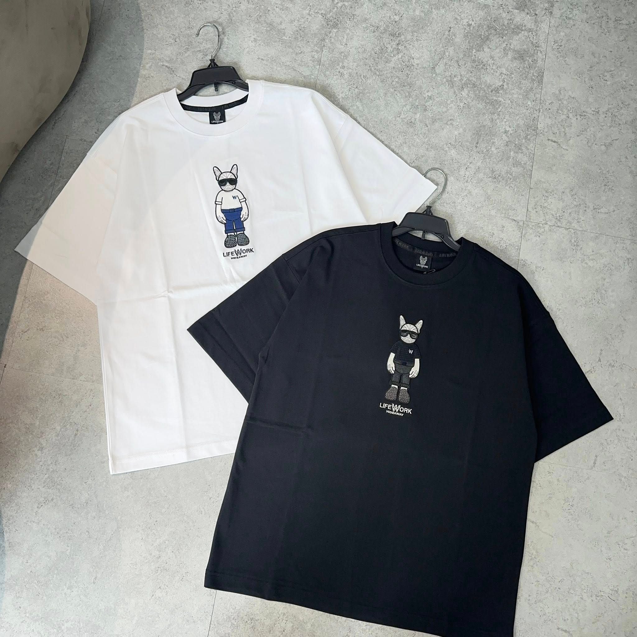  Áo Thun LifeWork - [Unisex] Figure Hipdog Short Sleeve T-Shirt White -  LW252TS108 