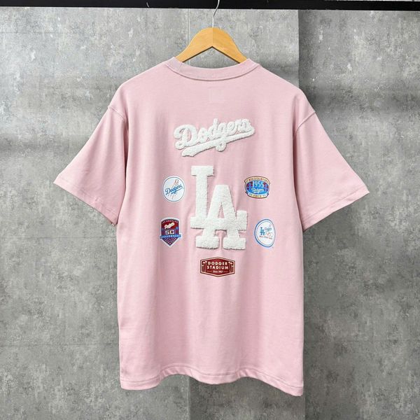 Áo Thun New Era - [Unisex] La Dodgers Mini Logo Pink T-Shirt