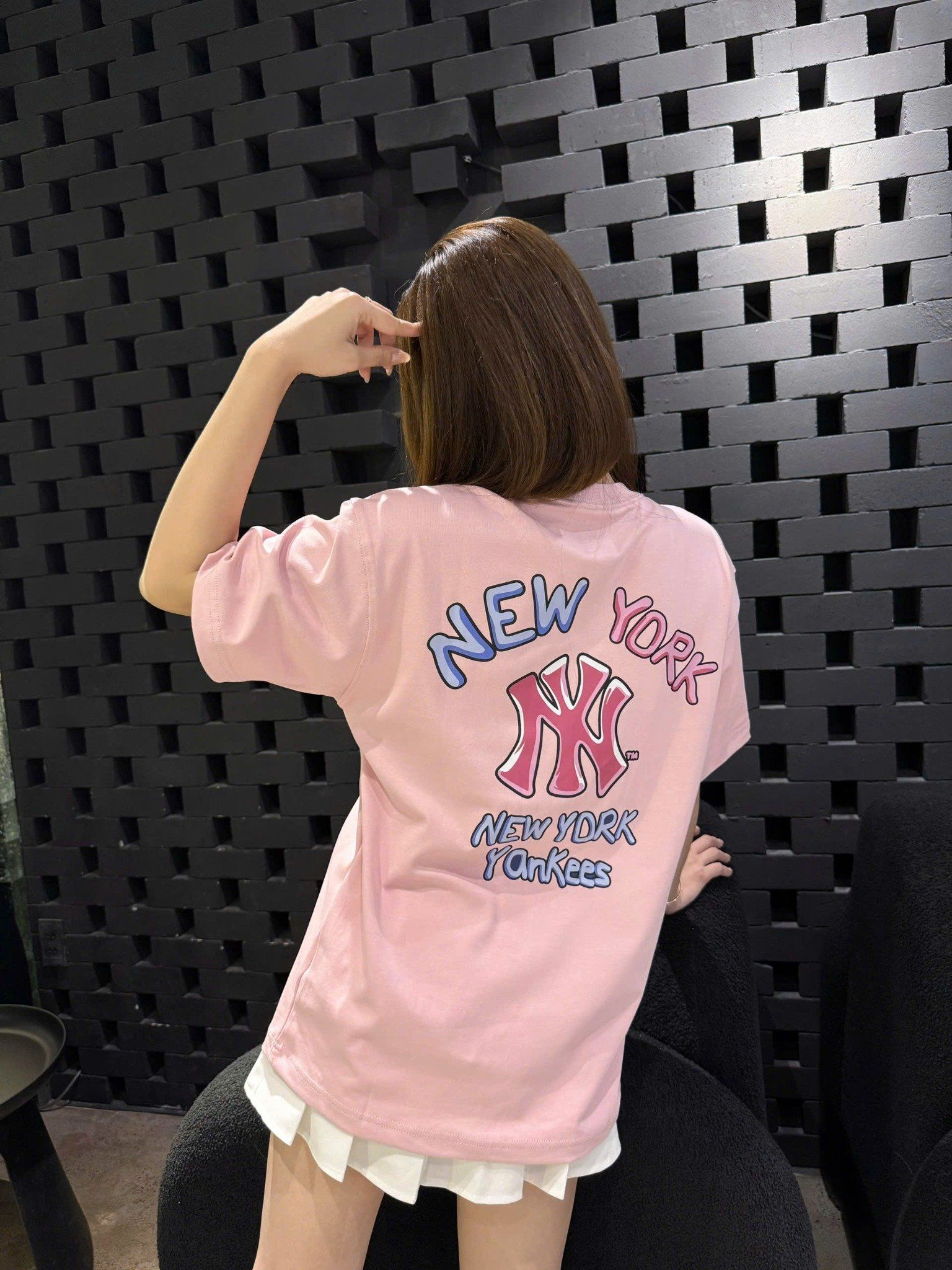  Áo Thun New Era - [Unisex] NY Yankees Bubble Pastel Logo T-shirt 