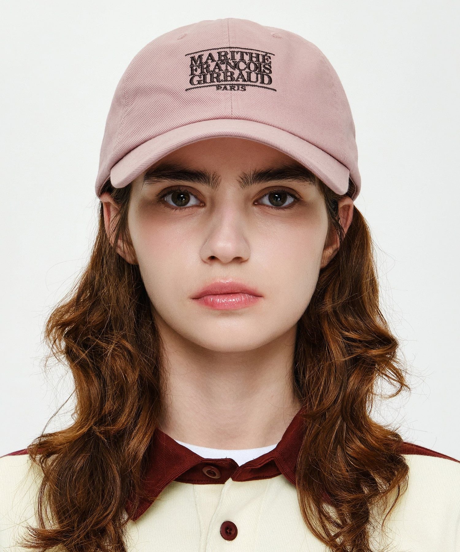  Nón Marithe & Francois Girbaud - Classic Small Logo Cap Dark Pink 