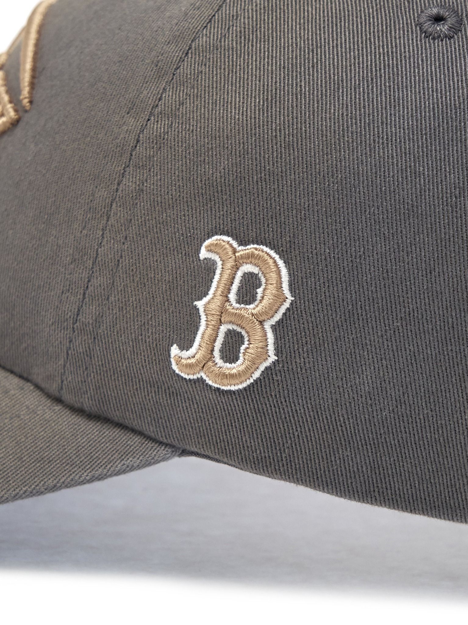  Nón MLB Korea - [Unisex] Vintage Washed Curve Logo Unstructured Ball Boston - 3ACPV076N-43CGS 