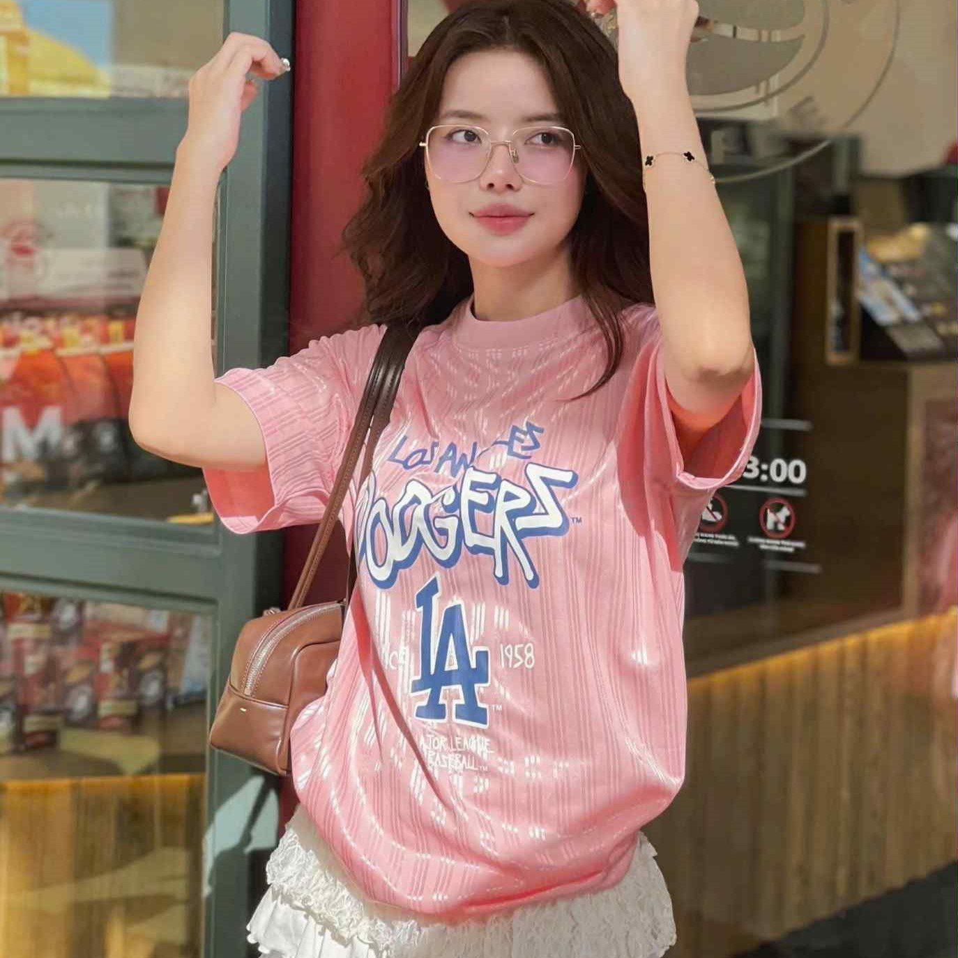  Áo Thun New Era - [Unisex] NY Yankees Jersey Stripe Pink - 15488910 