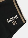  Quần Short [Nữ] Badblood - [w-srt25-012] Vintage Club Boy Shorts - Khaki/Black 