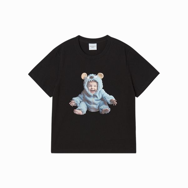 Áo thun [Nữ] ADLV - Acmédelavie Baby Face Monster Black