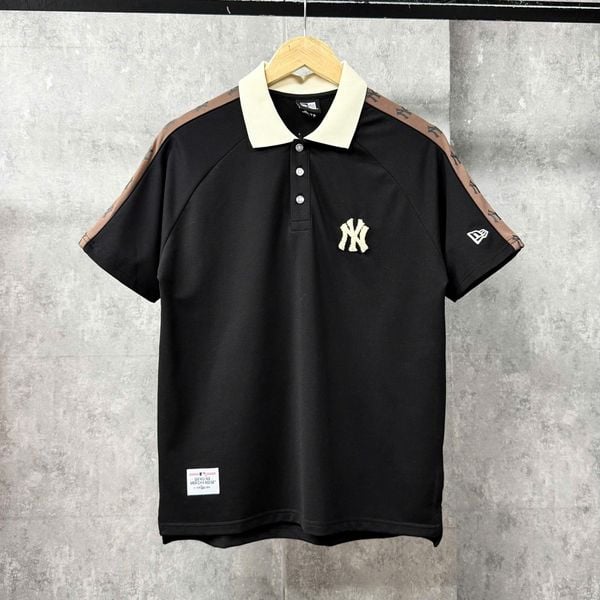 Áo Thun Polo New Era - [Unisex] Monogram NY Yankees Shoulder Line Black