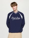  Áo Sweater MLB Korea - Varsity Sportive Curlsive Woven Boston Red Sox - 3AMTV1254-43NYS 