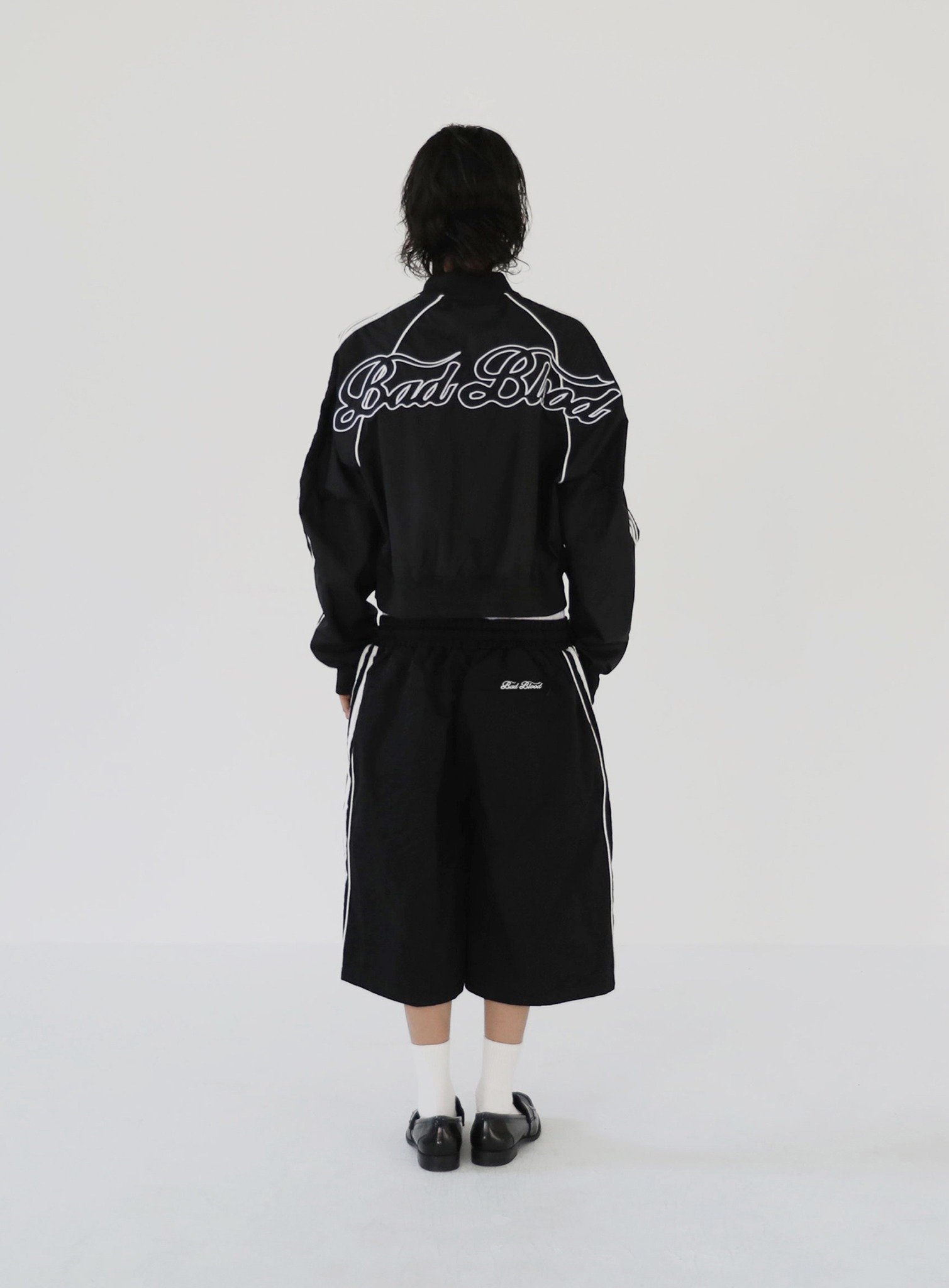 ★BADBLOOD★ Billy SS Track Jacket Black w-jkt24-015 badblood [w-jkt24-015] Billy SS Track Jacket - Black | KAZUE