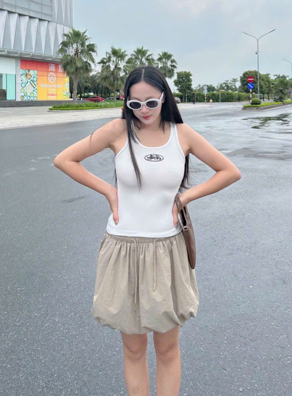  Áo Tanktop [Unisex] Badblood - [w-tnk25-011] Mystic Tank Slim Fit White 