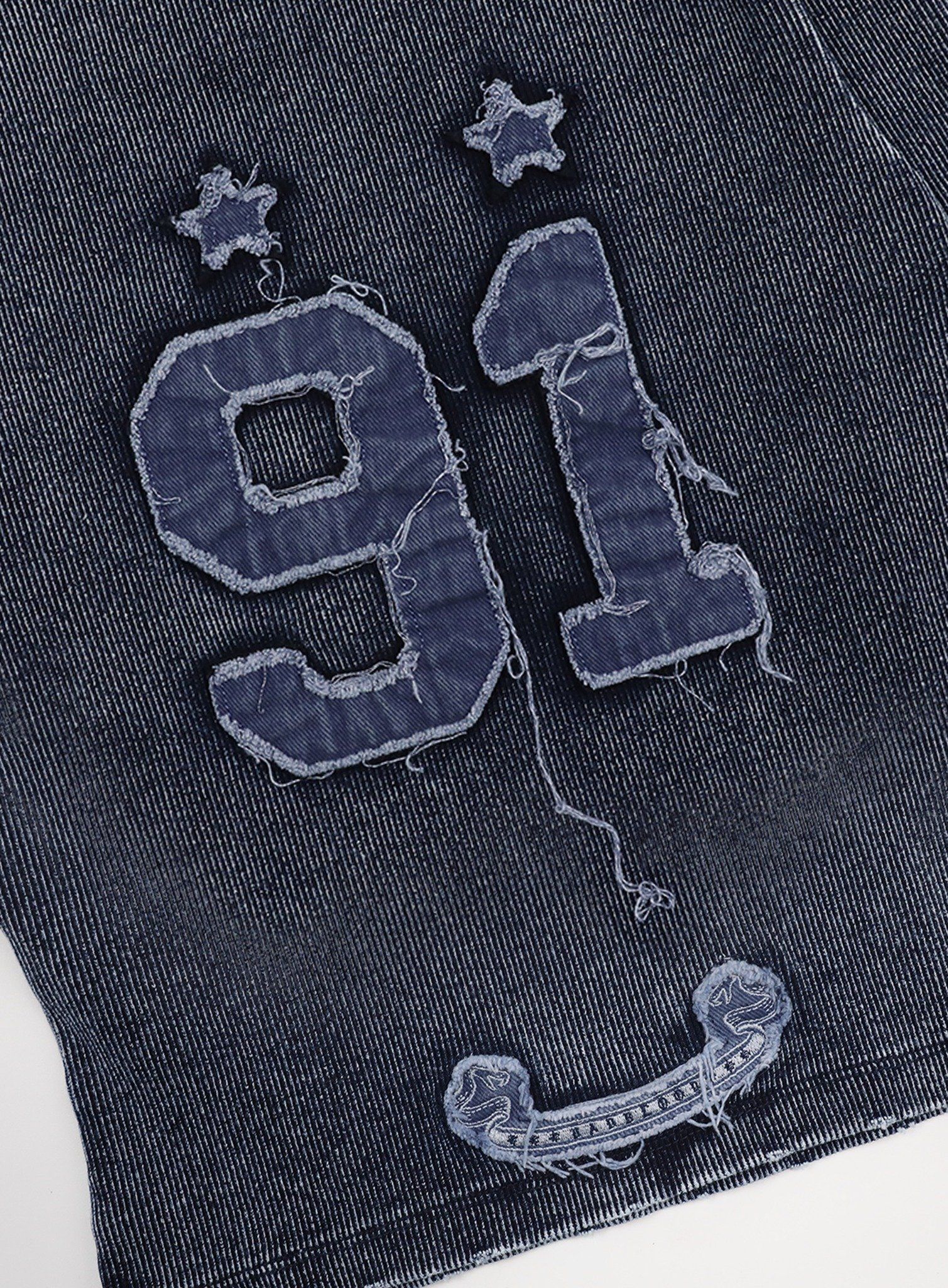  Áo Thun Dài Tay [Unisex] Badblood - [w-tee25-014] Rusty Denim Muscle Blue 