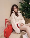  Túi Tote MLB Korea - Basic Palette Square Tote Bag NY - 3AORSD16N-50RDS 