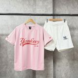  Áo Thun New Era - [Unisex] NY Yankees Jersey Pink T-Shirt - 14447854 