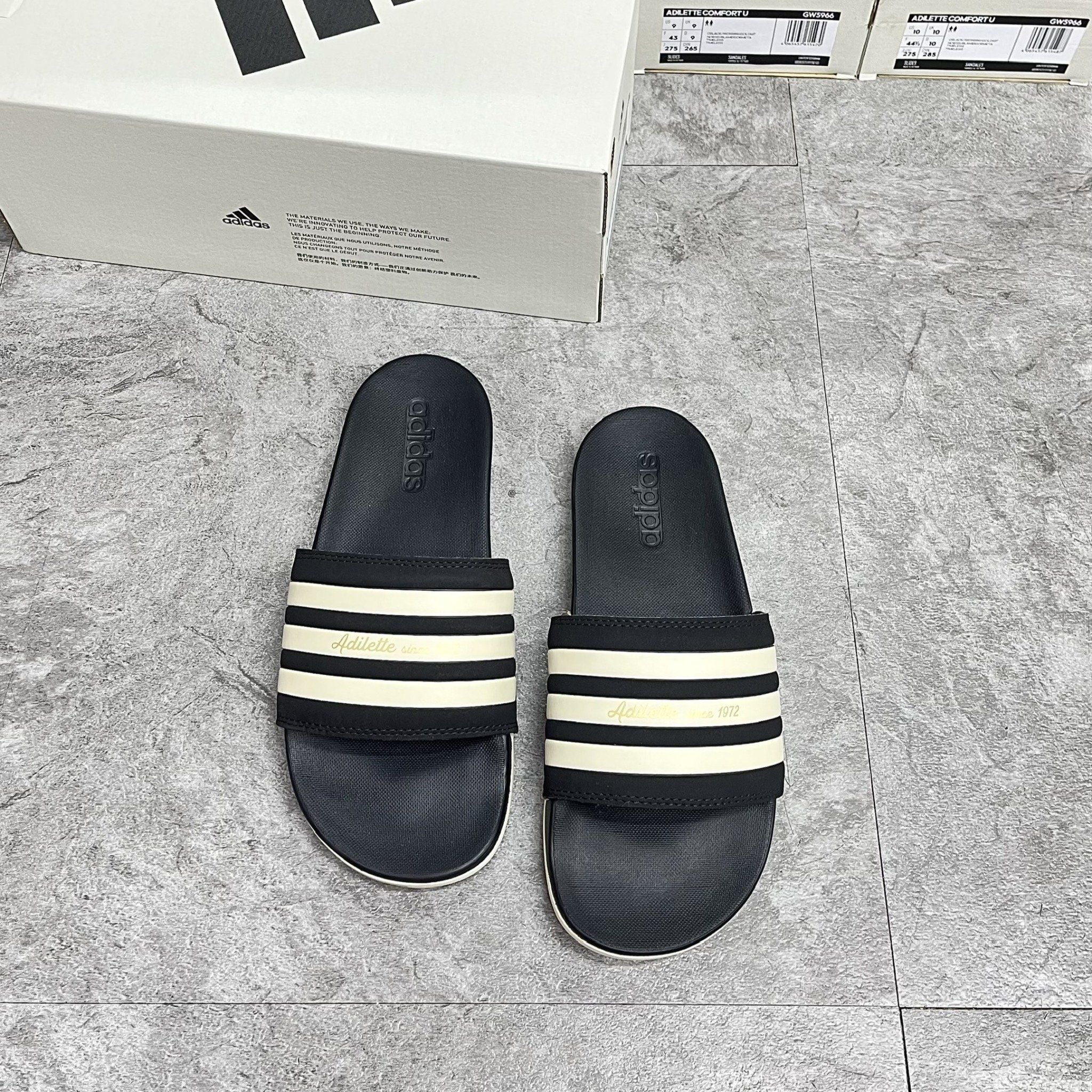  Dép Adidas Adilette - Comfort Slides Core - GW5966 