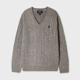  Áo Len Whoau - Steve Cable V-neck Pullover - WHKAG4922F 