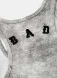  Váy [Nữ] Badblood - [w-drs25-006] Lion Patch Tank Mini Dress Washed White 