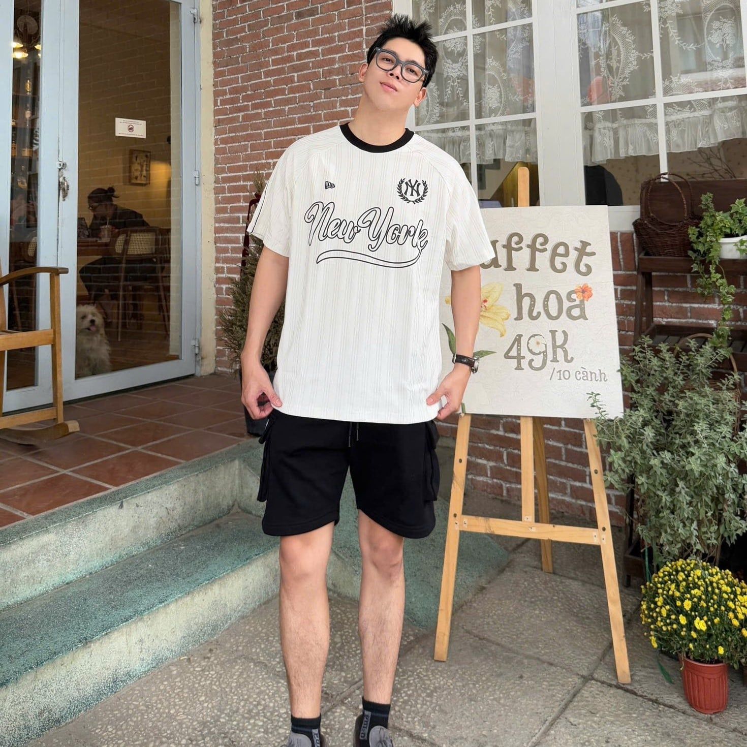  Áo Thun New Era - [Unisex] New York Yankees Jersey Stipe White - 15544480 