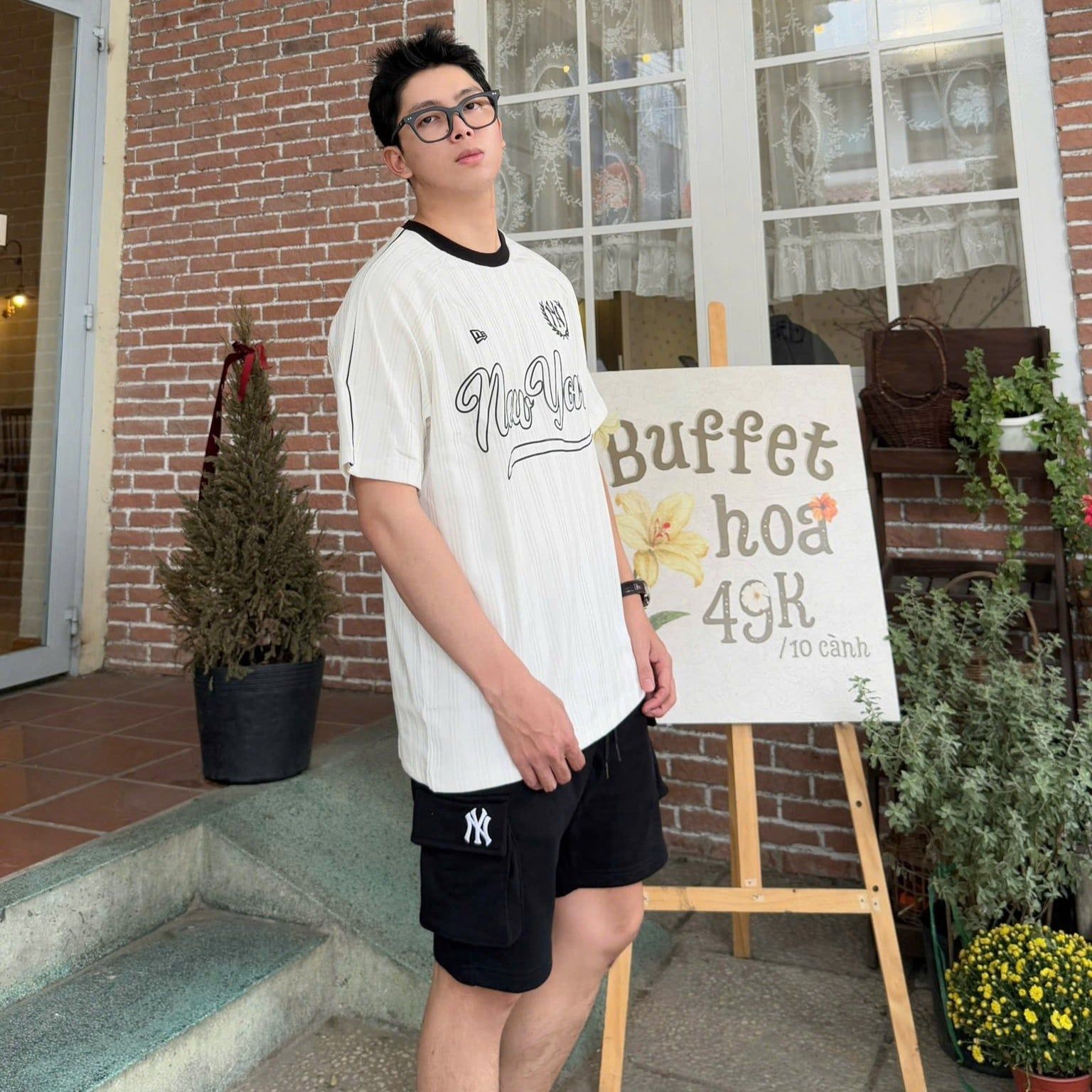  Áo Thun New Era - [Unisex] New York Yankees Jersey Stipe White - 15544480 