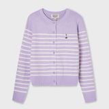  Áo Cardigan WHOAU [Nữ] - Steve R-neck Cardigan Purple - WHCKF4913F 