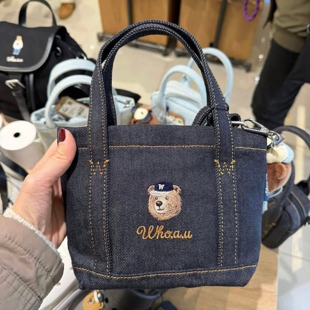  Túi Xách Whoau - Steve Denim Mini Tote Bag - WHBGG2323A 