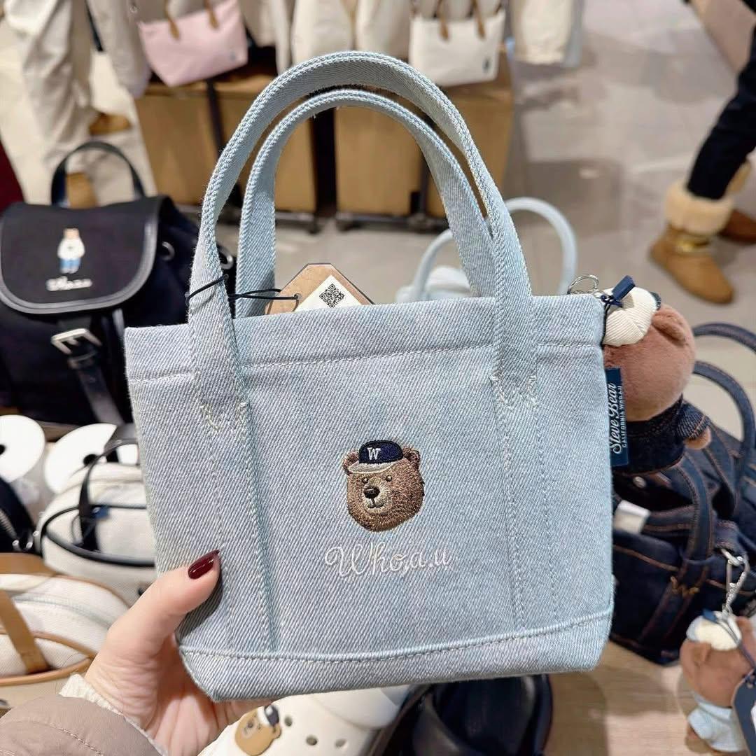  Túi Xách Whoau - Steve Denim Mini Tote Bag - WHBGG2323A 